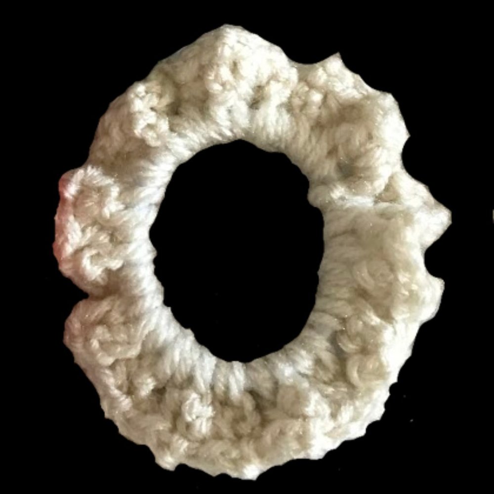 Handmade hair scrunchy | hair tie | solid White